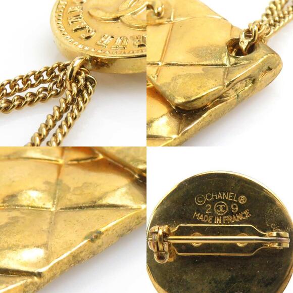 CHANEL Coco Mark Bag Motif Metal Gold Brooch for Women e61345a - Picture 5 of 5
